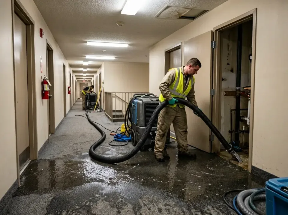 multi-unit-apartment-hallway-f-005 — frequently asked questions, Emergency Burst Pipe Water Extraction & Removal in Pines La…